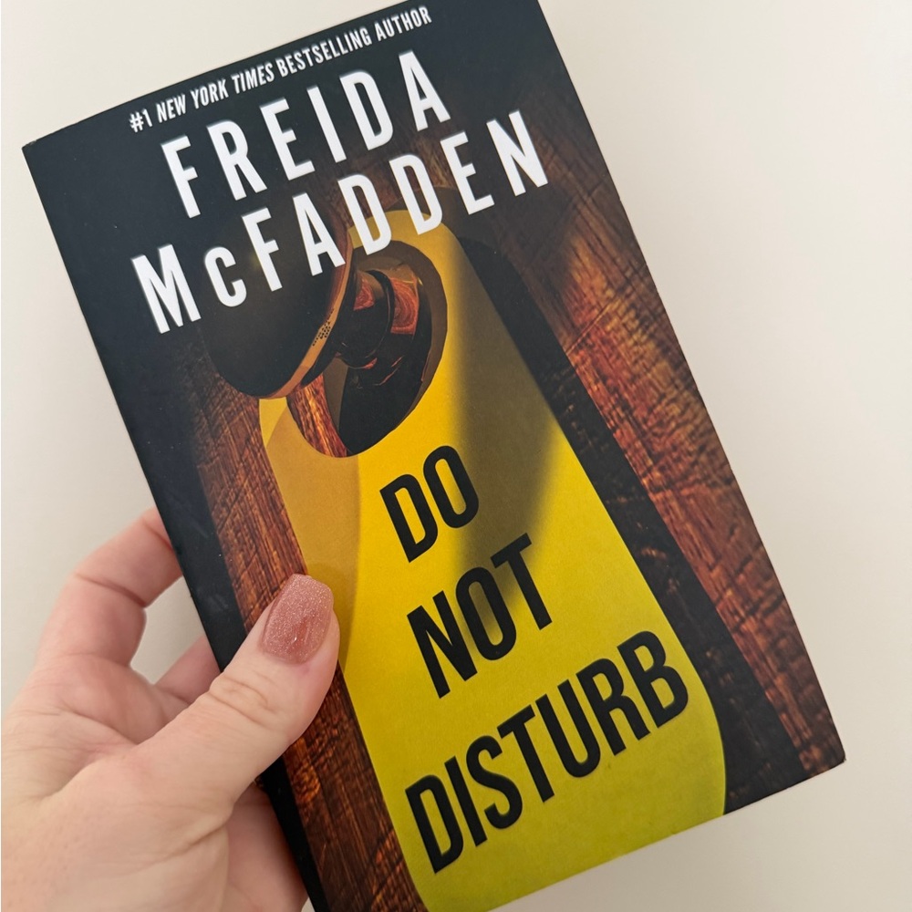Freida McFadden "Do Not Disturb" Paperback - Yellow & Black Cover
